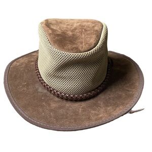Monterey Bay Breeze Men’s Brown leather Hat Size M / L